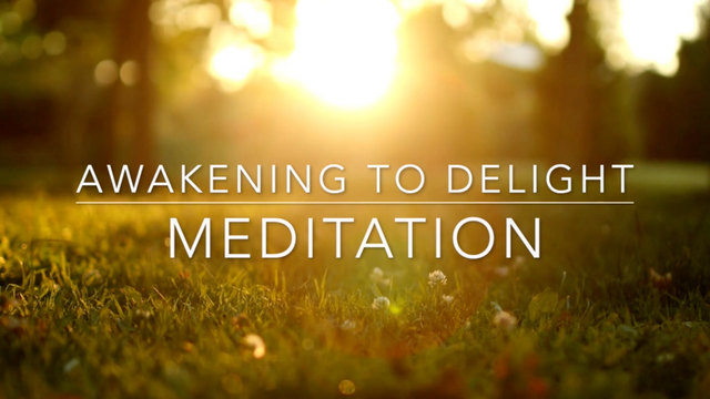 Awakening to delight Meditation